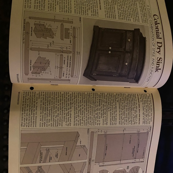 🎉5/$10🎉 Woodsmith magazine number 18 November 1981 bed side stand, note board - Picture 8 of 8